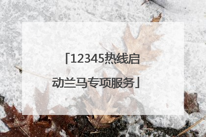 12345热线启动兰马专项服务