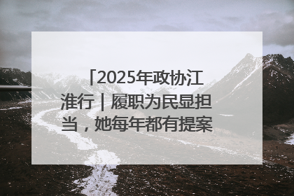 2025年政协江淮行｜履职为民显担当，她每年都有提案被评为“优秀”