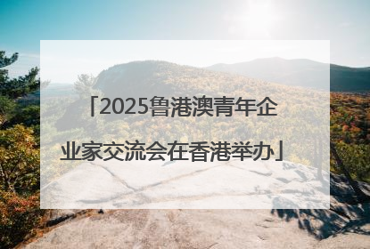 2025鲁港澳青年企业家交流会在香港举办