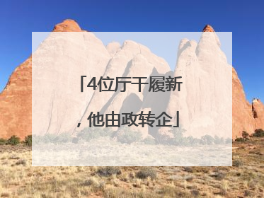 4位厅干履新，他由政转企