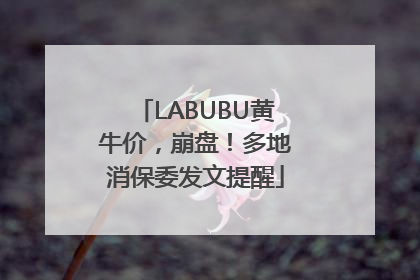 LABUBU黄牛价，崩盘！多地消保委发文提醒